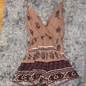 Brown/tan romper
